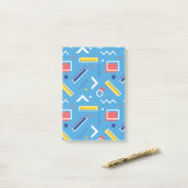 Geometrisches Muster 1 Post-it Klebezettel (Auf Schreibtisch)