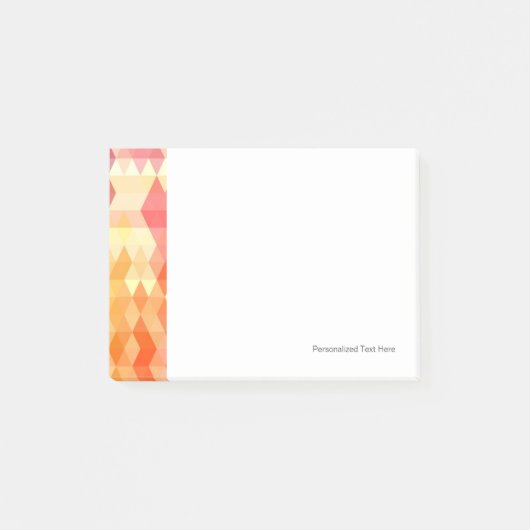 Geometrisches Muster 1 Post-it Klebezettel (Vorderseite)