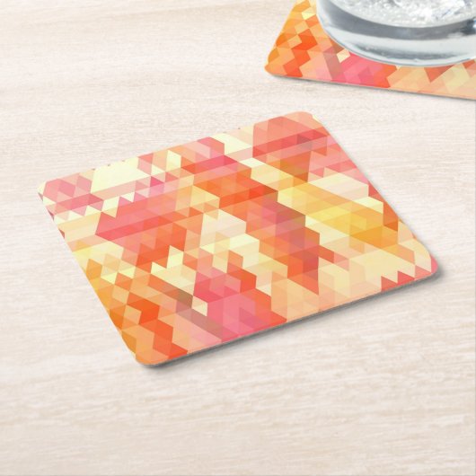 Geometrisches Muster 1 Rechteckiger Pappuntersetzer (angewinkelt)