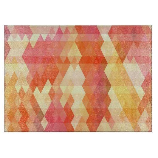 Geometrisches Muster 1 Schneidebrett (Vorderseite)