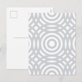 Geometrisches Muster 22 Feiertagspostkarte (Vorne/Hinten)