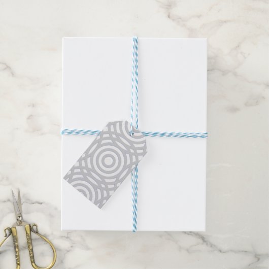 Geometrisches Muster 22 Geschenkanhänger (Mit Garn)