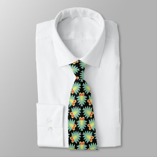 Geometrisches Muster 280514(1) Neck Tie Krawatte (Gebunden)