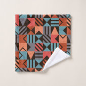 Geometrisches Muster 28 Badhandtuch Set (Waschlappen)