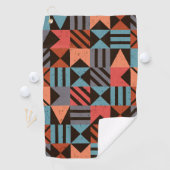 Geometrisches Muster 28 Golfhandtuch (Insitu)