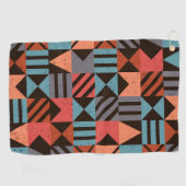Geometrisches Muster 28 Golfhandtuch (Horizontal)