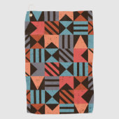 Geometrisches Muster 28 Golfhandtuch (Vorderseite)