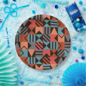 Geometrisches Muster 28 Pappteller (Party)