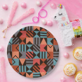 Geometrisches Muster 28 Pappteller (Party)