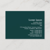 Geometrisches Muster 290514(03) Dunkle Moos auf We Visitenkarte (Rückseite)