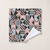 Geometrisches Muster 29 Badhandtuch Set (Waschlappen)