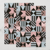 Geometrisches Muster 29 Dankeskarte (Vorne/Hinten)
