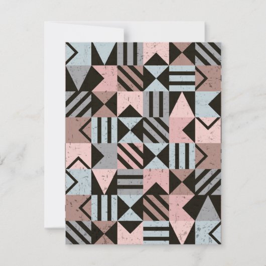 Geometrisches Muster 29 Mitteilungskarte (Vorderseite)