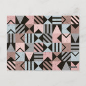 Geometrisches Muster 29 Postkarte (Rückseite)