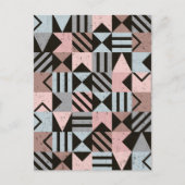 Geometrisches Muster 29 Postkarte (Vorderseite)
