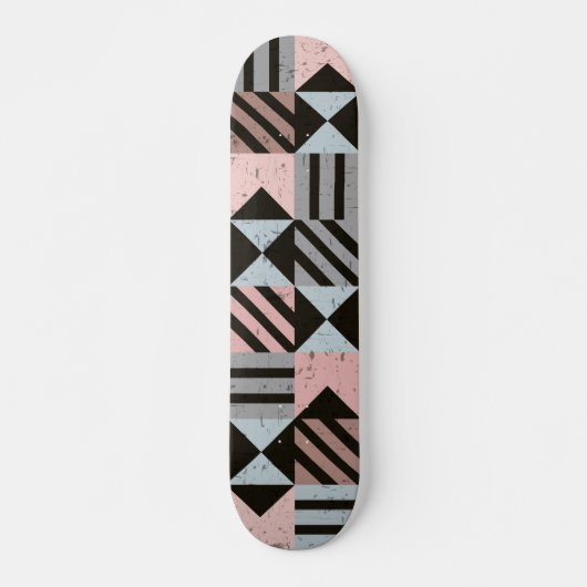 Geometrisches Muster 29 Skateboard (Vorne)