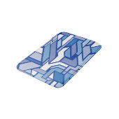 Geometrisches Muster 2 Badematte (Schrägansicht)