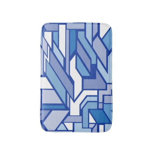 Geometrisches Muster 2 Badematte (Vorderseite Vertikal)