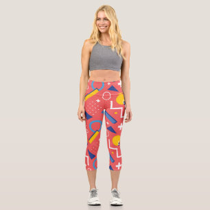 Geometrisches Muster 2 Capri Leggings