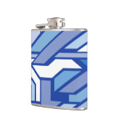 Geometrisches Muster 2 Flachmann (Links)