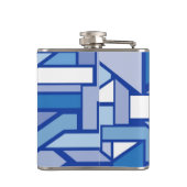 Geometrisches Muster 2 Flachmann (Rückseite)