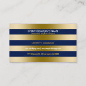 Geometrisches Muster 2 für monogrammierte Goldrape Visitenkarte (Rückseite)