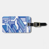 Geometrisches Muster 2 Gepäckanhänger (Vorderseite horizontal)