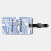 Geometrisches Muster 2 Gepäckanhänger (Rückseite horizontal)