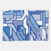 Geometrisches Muster 2 Geschirrtuch (Horizontal)