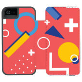 Geometrisches Muster 2 Incipio iPhone Geldbeutel-Hülle (Folio Geöffnet)