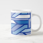 Geometrisches Muster 2 Jumbo-Tasse (Rechts)
