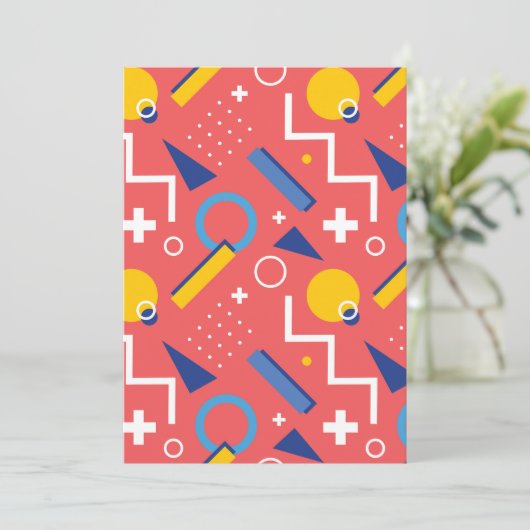 Geometrisches Muster 2 Karte (Stehend Vorderseite)