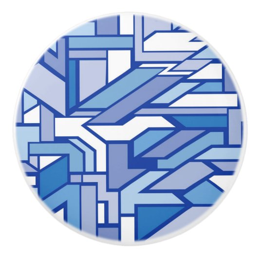 Geometrisches Muster 2 Keramikknauf (Vorderseite)