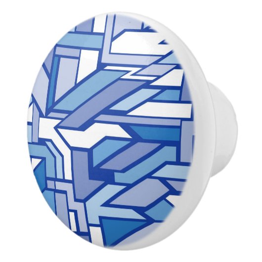 Geometrisches Muster 2 Keramikknauf (Rechts)