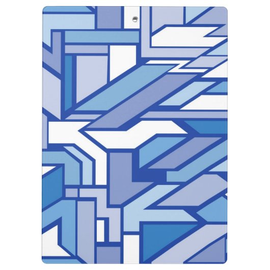 Geometrisches Muster 2 Klemmbrett (Rückseite)