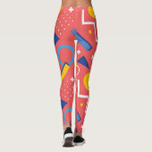 Geometrisches Muster 2 Leggings (Rückseite)