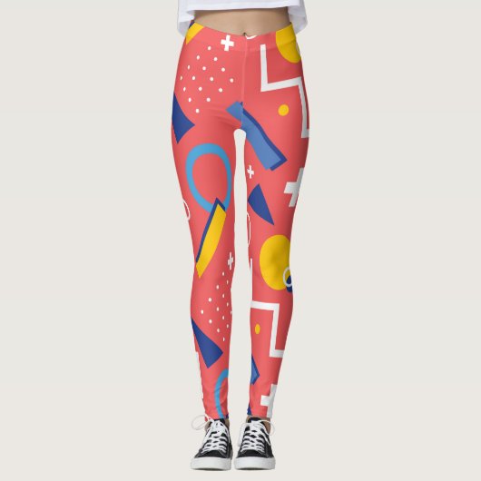 Geometrisches Muster 2 Leggings (Vorderseite)