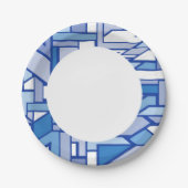 Geometrisches Muster 2 Pappteller (Vorderseite)