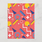 Geometrisches Muster 2 Postkarte (Vorderseite)