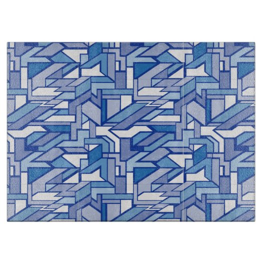 Geometrisches Muster 2 Schneidebrett (Vorderseite)