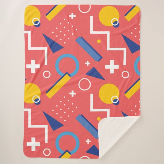 Geometrisches Muster 2 Sherpadecke (Vorderseite)