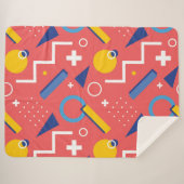 Geometrisches Muster 2 Sherpadecke (Vorderseite (Horizontal))