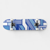Geometrisches Muster 2 Skateboard (Horizontal)