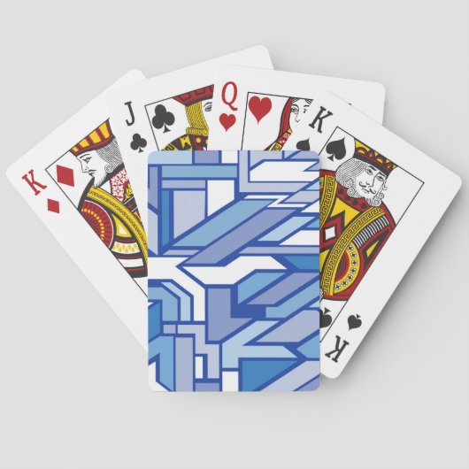 Geometrisches Muster 2 Spielkarten (Rückseite)