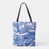 Geometrisches Muster 2 Tasche (Rückseite)