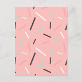 Geometrisches Muster 30 Feiertagspostkarte (Vorderseite)