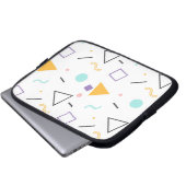 Geometrisches Muster 31 Laptopschutzhülle (Vorne Knopf)