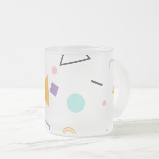 Geometrisches Muster 31 Mattglastasse (VorderseiteRechts)