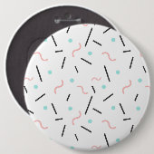 Geometrisches Muster 32 Button (Vorne & Hinten)