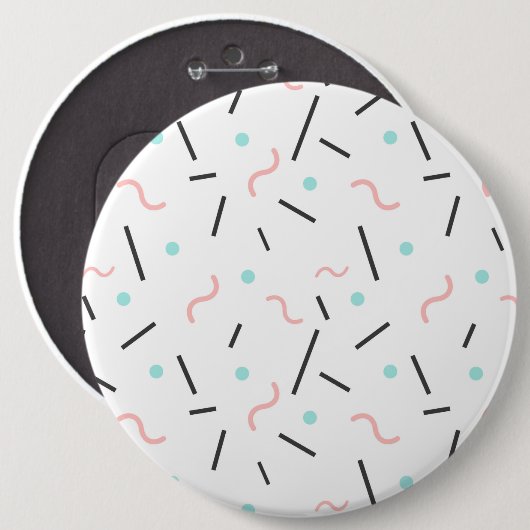 Geometrisches Muster 32 Button (Vorne & Hinten)